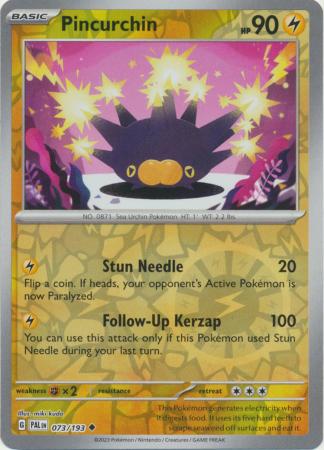 Scarlet & Violet: Paldea Evolved : 073/193 - Pincurchin - Uncommon Reverse Holo