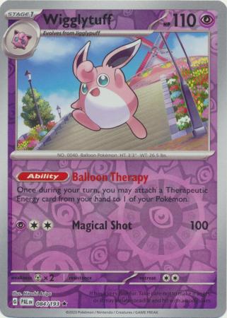 Scarlet & Violet: Paldea Evolved : 084/193 - Wigglytuff - Holo Rare Reverse Holo