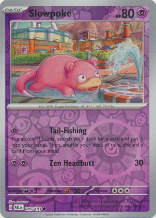 Scarlet & Violet: Paldea Evolved : 085/193 - Slowpoke - Common Reverse Holo
