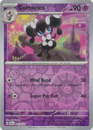 Scarlet & Violet: Paldea Evolved : 091/193 - Gothorita - Common Reverse Holo