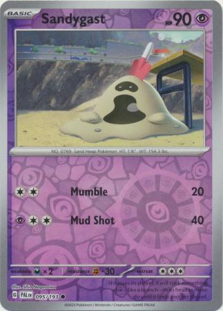 Scarlet & Violet: Paldea Evolved : 095/193 - Sandygast - Common Reverse Holo