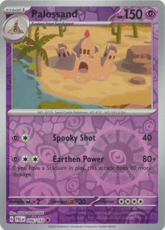 Scarlet & Violet: Paldea Evolved : 096/193 - Palossand - Uncommon Reverse Holo