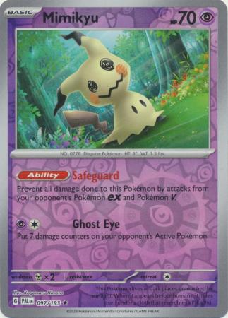 Scarlet & Violet: Paldea Evolved : 097/193 - Mimikyu - Holo Rare Reverse Holo
