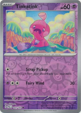 Scarlet & Violet: Paldea Evolved : 101/193 - Tinkatink - Common Reverse Holo