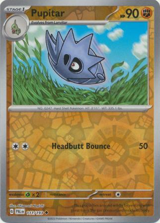 Scarlet & Violet: Paldea Evolved : 111/193 - Pupitar - Uncommon Reverse Holo