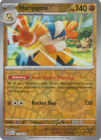 Scarlet & Violet: Paldea Evolved : 113/193 - Hariyama - Holo Rare Reverse Holo