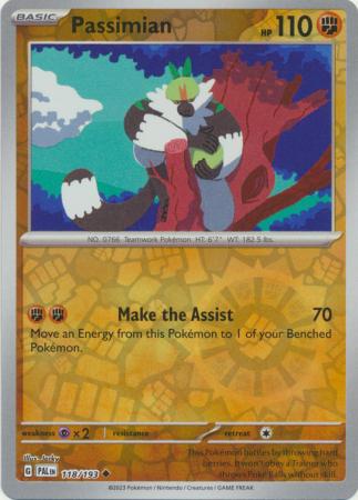 Scarlet & Violet: Paldea Evolved : 118/193 - Passimian - Uncommon Reverse Holo