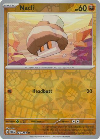 Scarlet & Violet: Paldea Evolved : 120/193 - Nacli - Common Reverse Holo