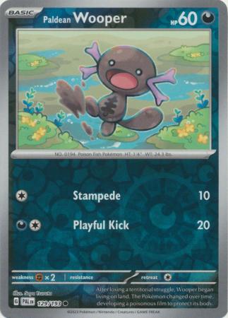 Scarlet & Violet: Paldea Evolved : 129/193 - Paldean Wooper - Common Reverse Holo