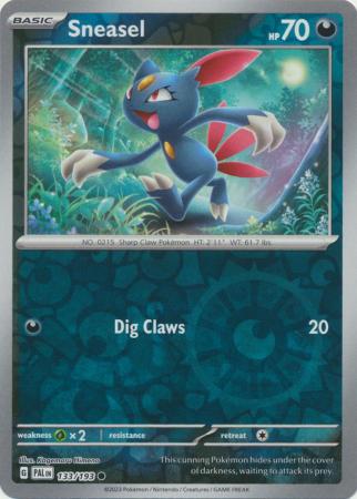 Scarlet & Violet: Paldea Evolved : 133/193 - Sneasel - Common Reverse Holo