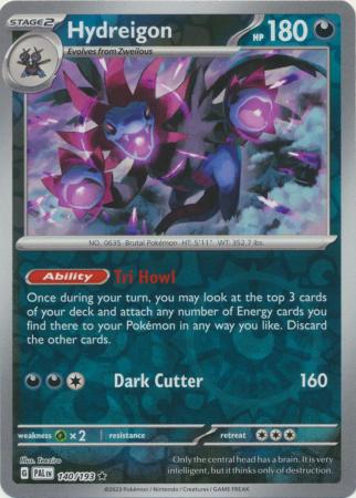 Scarlet & Violet: Paldea Evolved : 140/193 - Hydreigon - Holo Rare Reverse Holo