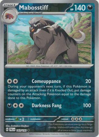 Scarlet & Violet: Paldea Evolved : 143/193 - Mabosstiff - Uncommon Reverse Holo