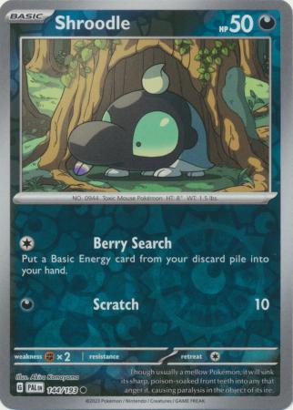 Scarlet & Violet: Paldea Evolved : 144/193 - Shroodle - Common Reverse Holo