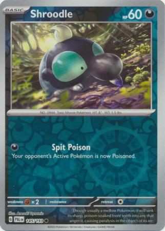 Scarlet & Violet: Paldea Evolved : 145/193 - Shroodle - Common Reverse Holo