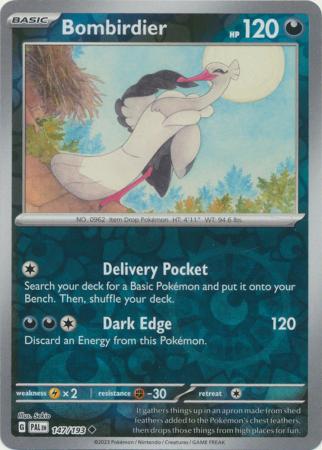 Scarlet & Violet: Paldea Evolved : 147/193 - Bombirdier - Uncommon Reverse Holo