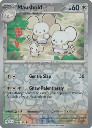 Scarlet & Violet: Paldea Evolved : 168/193 - Maushold - Uncommon Reverse Holo