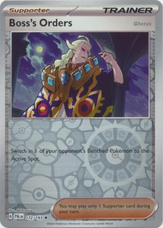 Scarlet & Violet: Paldea Evolved : 172/193 - Boss's Orders - Holo Rare Reverse Holo