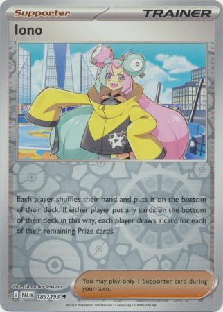 Scarlet & Violet: Paldea Evolved : 185/193 - Iono -Uncommon Reverse Holo