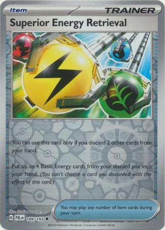 Scarlet & Violet: Paldea Evolved : 189/193 - Superior Energy Retrieval - Uncommon Reverse Holo