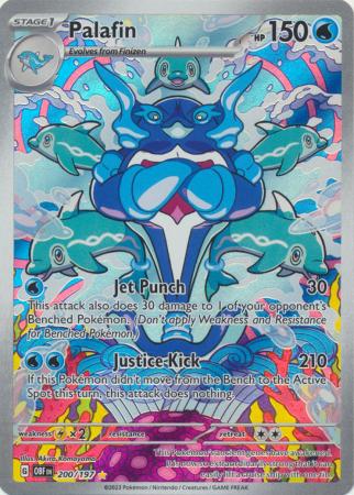 Scarlet & Violet: Obsidian Flames Singles: 200/197 - Palafin - Illustration Rare