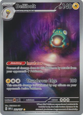 Scarlet & Violet: Obsidian Flames Singles: 201/197 - Bellibolt - Illustration Rare