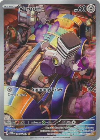 Scarlet & Violet: Obsidian Flames Singles: 206/197 - Varoom - Illustration Rare