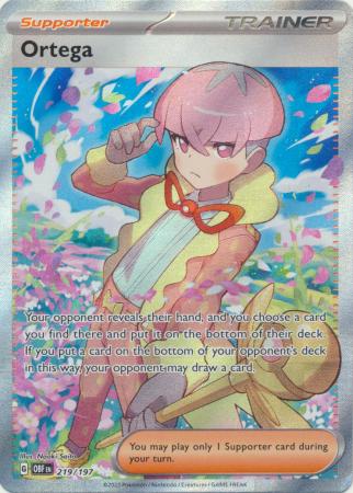 Scarlet & Violet: Obsidian Flames Singles: 219/197 - Ortega - Full Art Secret Rare