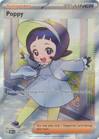 Scarlet & Violet: Obsidian Flames Singles: 220/197 - Poppy - Full Art Secret Rare