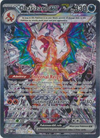 Scarlet & Violet: Obsidian Flames Singles: 223/197 - Charizard ex - Special Illustration Rare