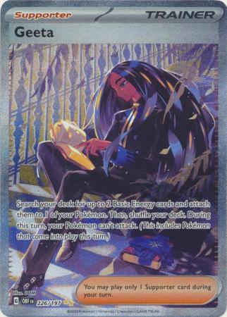 Scarlet & Violet: Obsidian Flames Singles: 226/197 - Geeta - Special Illustration Rare