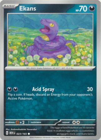 Scarlet & Violet 151 Singles : 023/165 - Ekans -  Common