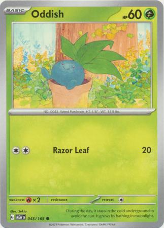 Scarlet & Violet 151 Singles :   043/165 - Oddish - Common