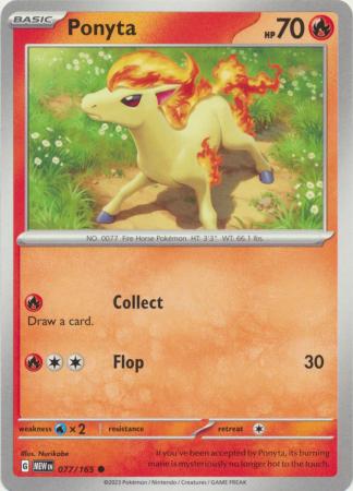 Scarlet & Violet 151 Singles : 077/165 - Ponyta - Common