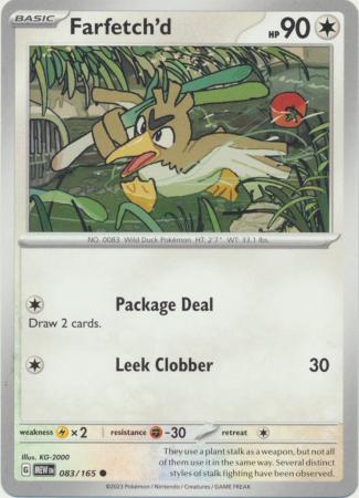 Scarlet & Violet 151 Singles :  083/165 - Farfetch'd - Common
