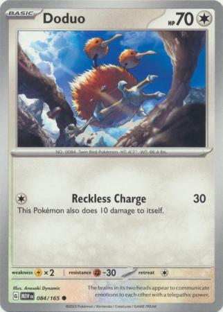 Scarlet & Violet 151 Singles : 084/165 -Doduo - Common