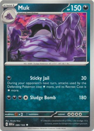 Scarlet & Violet 151 Singles : 089/165 - Muk -  Uncommon