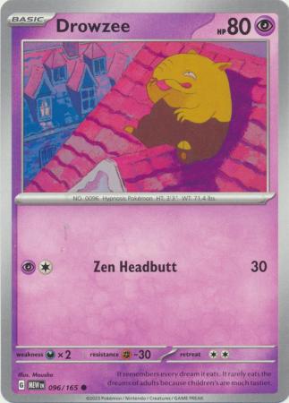 Scarlet & Violet 151 Singles : 096/165 - Drowzee - Common