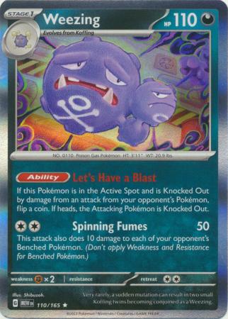 Scarlet & Violet 151 Singles : 110/165 - Weezing -  Holo Rare