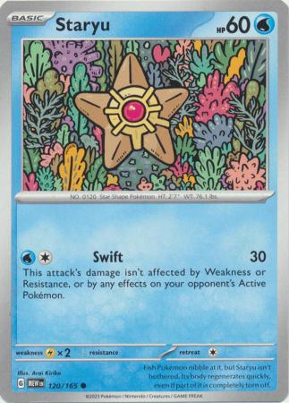 Scarlet & Violet 151 Singles : 120/165 -Staryu - Common