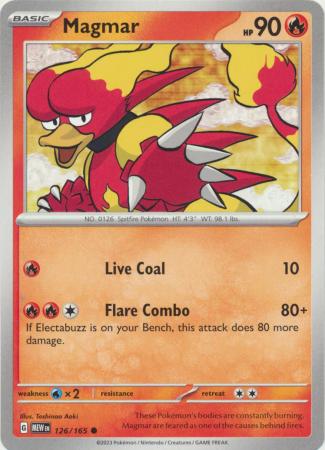 Scarlet & Violet 151 Singles : 126/165 - Magmar -  Common