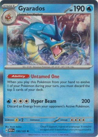 Scarlet & Violet 151 Singles : 130/165 - Gyarados - Holo Rare