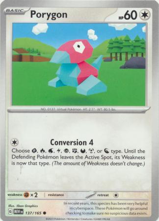Scarlet & Violet 151 Singles : 137/165 - Porygon -  Common