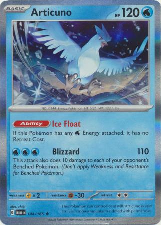 Scarlet & Violet 151 Singles : 144/165 -Articuno - Holo Rare