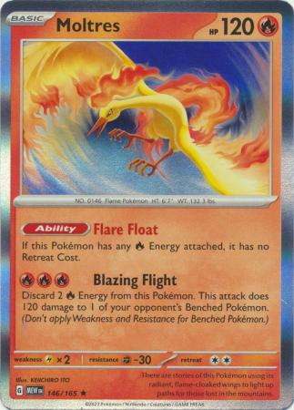 Scarlet & Violet 151 Singles : 146/165 - Moltres - Holo Rare