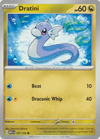Scarlet & Violet 151 Singles : 147/165 - Dratini -  Common