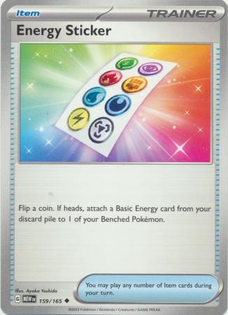Scarlet & Violet 151 Singles :  159/165 - Energy Sticker -  Uncommon