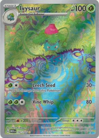 Scarlet & Violet 151 Singles :  167/165 - Ivysaur -Illustration Rare
