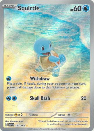 Scarlet & Violet 151 Singles :  170/165 - Squirtle -  Illustration Rare