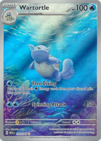 Scarlet & Violet 151 Singles : 171/165 - Wartortle -  Illustration Rare