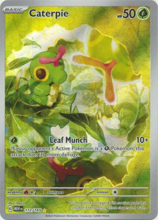 Scarlet & Violet 151 Singles : 172/165 - Caterpie -  Illustration Rare
